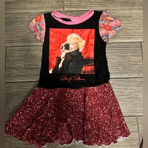 Girls custom boutique T-shirt dress, tunic, shirt. Marilyn Monroe.